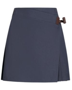 Loewe Pleated Mini Skirt - Blue