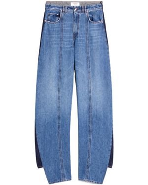 Sportmax Paneled High-Waisted Jeans - Blue