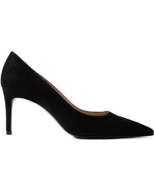 Stuart Weitzman Suede High-Heel Pumps - Black
