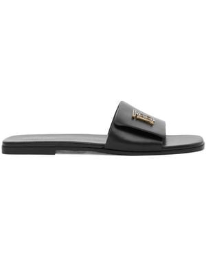 Burberry Tb Logo Plaque Sandals - Multicolour