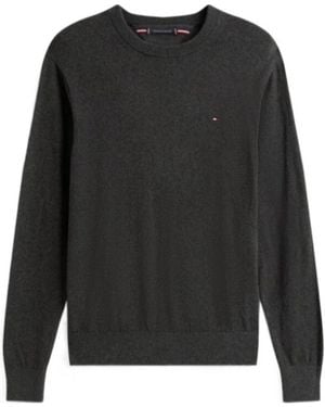 Tommy Hilfiger Logo-Embroidered Top - Black