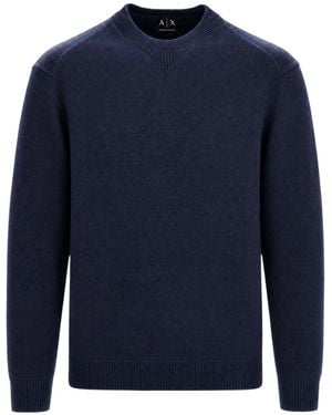 ARMANI EXCHANGE Crew-Neck Sweater - Blue