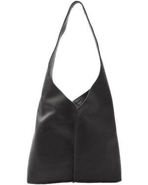 The Row Single-Handle Handbag - Black