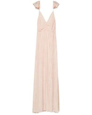 forte_forte Ruffled-Sleeve V-Neck Maxi Dress - White