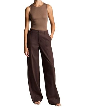 Vince Mid-Rise Spliced Casual Pants - Multicolor