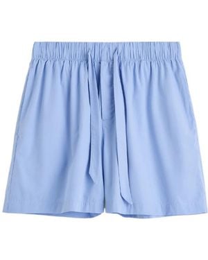 Tekla Poplin Pyjama Trousers - Blue