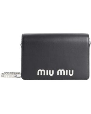 Miu Miu Chain Shoulder Bag - Grey