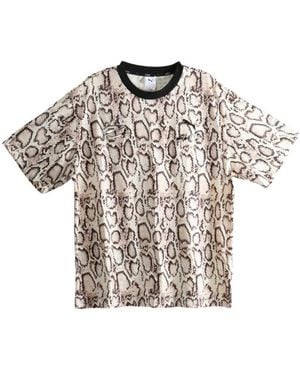 PUMA Snake-Print T-Shirt - White