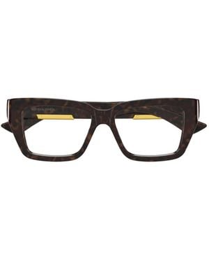 Bottega Veneta Eyewear Rectangle Frame Glasses - White