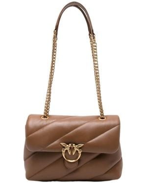 Pinko Flap Shoulder Bag - Brown