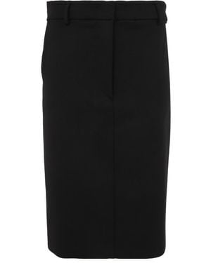 Sportmax Straight-Fit Stretch Skirt - Black