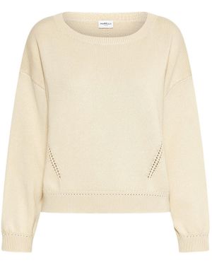 Marella Ribbed Knit Sweater - Natural