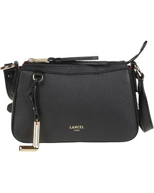 Lancel Zippered Shoulder Bag - Black