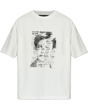 MISBHV X Ray Johnson Rimbaud Print T-Shirt - White