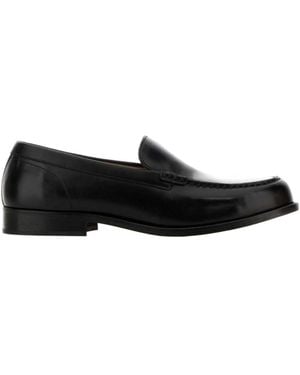 A.P.C. Logo Embossed Loafers - Black