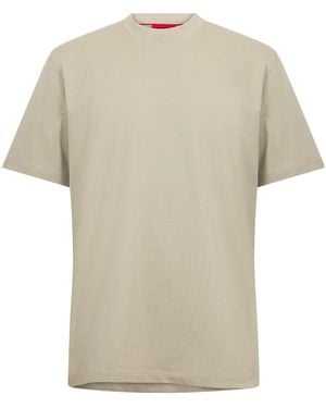 BOSS Light Khaki Shortsleeve Tee - White