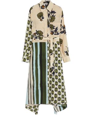 Weekend by Maxmara Silk Crepe De Chine Dress - White