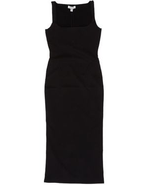 Alaïa Alaïa Satin Knit Bodycon Dress - Black