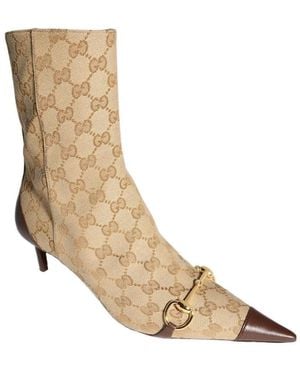 Gucci Donna Horsebit Bootie - Natural
