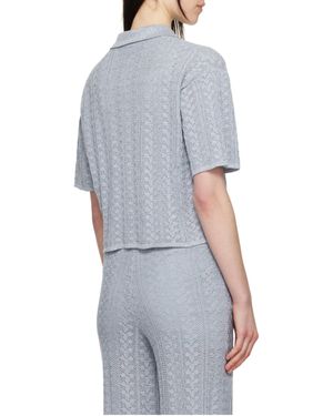 Holzweiler Crochet Shirt - Grey