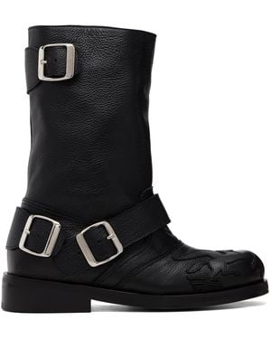 STEFAN COOKE Pegasus Biker Medium Boots - Black