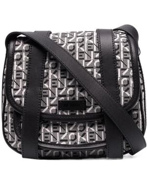 KENZO Courier Small Jacquard Messenger Bag - Black