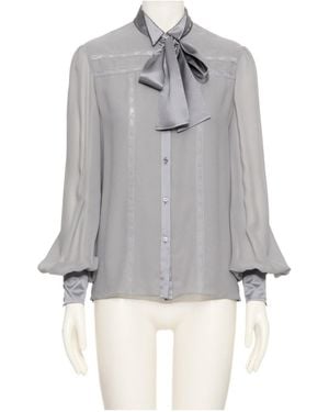 Valentino Long-Sleeved Top - Gray