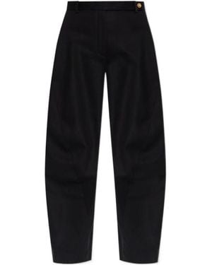Versace Seam Detailed Trousers - Black