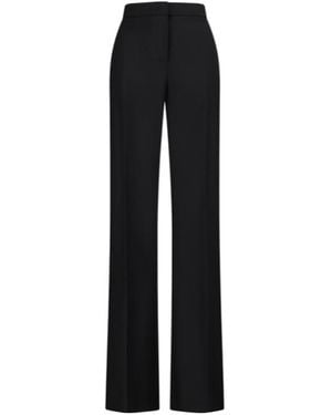 Blumarine Diagonal-Weave Trousers - Black