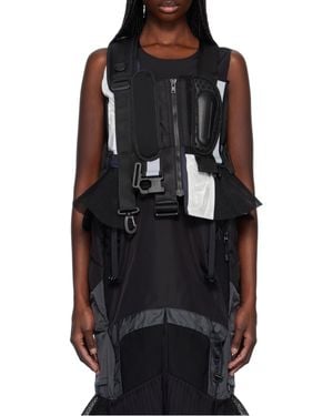 Junya Watanabe Komine Protector Panelled Vest - Black