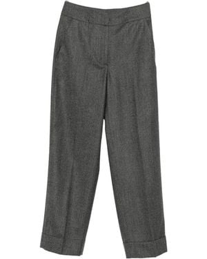 Peserico Pressed-Crease Pants - Gray
