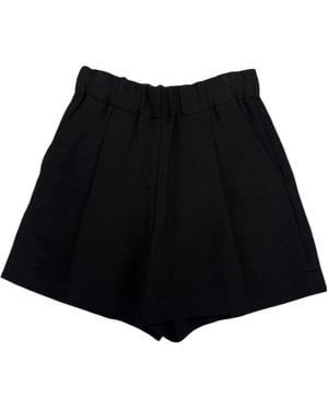 Dries Van Noten Elastic Waist Shorts - Black