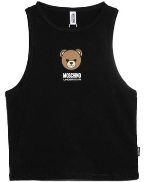 Moschino Bear Logo Vest - Black