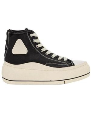 R13 Stitching High-Top Leisure Trainers - Black