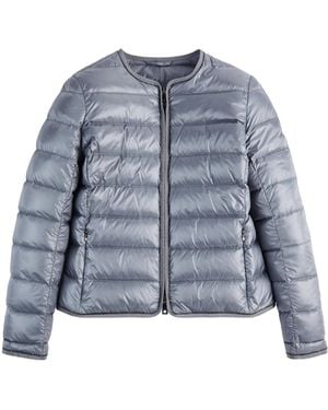 Fay Zip-Up Quilted Jacket - Blue