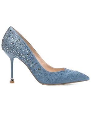 Liu Jo Rhinestone-Embellished Heeled Pumps - Blue