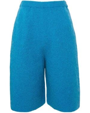 JW Anderson Jw Anderson Knitted Bermuda Shorts - Blue