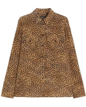 Weekend by Maxmara Leopard Printed Shirt - Brown