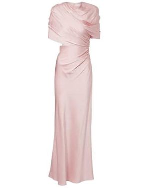 Stella McCartney Draped Satin Gown - Pink