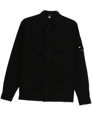 C.P. Company Long-Sleeved Shirt Jacket - Black