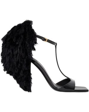 Givenchy Pompom Heeled Sandals - Black