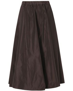 Aspesi Logo Skirt - Brown