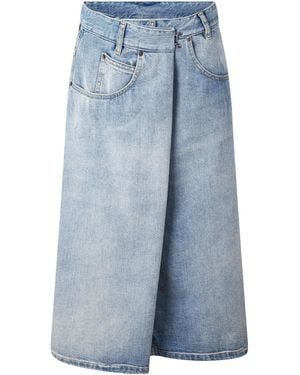 Maison Margiela Denim Midi Skirt - Blue