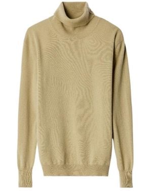 Lemaire Ribbed Turtleneck Knitted Jumper - Natural