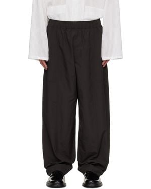 Studio Nicholson Elasticated-Waist Trousers - Black