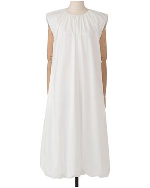 Amomento Rolled Pleated Mini Dress - White