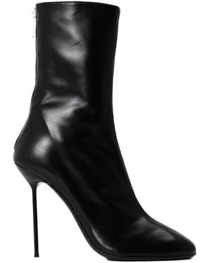 Paris Texas Minimalist High-Heel Ankle Boots - Black