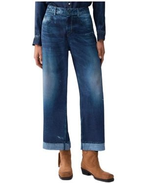 Liu Jo Jeans-Print Pants - Blue