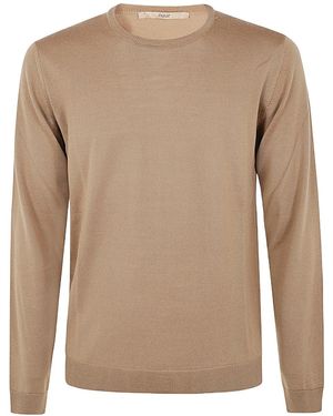 Nuur Round-Neck Pullover - Brown
