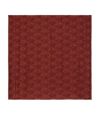 Saint Laurent Leopard-Print Scarf - Red